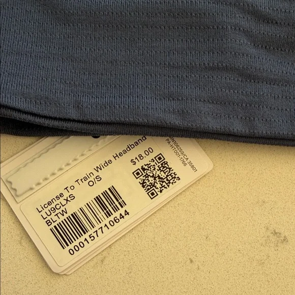 lululemon athletica navy blue headband - Picture 3 of 7